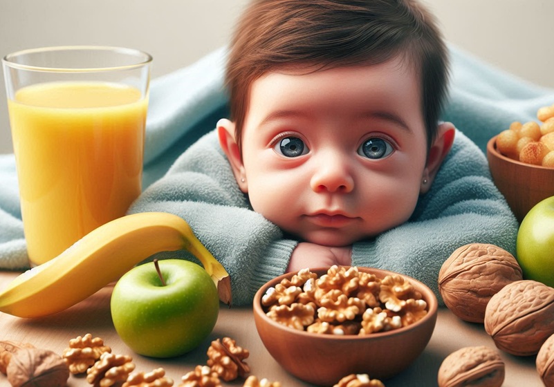 گرذو در غذای کودک