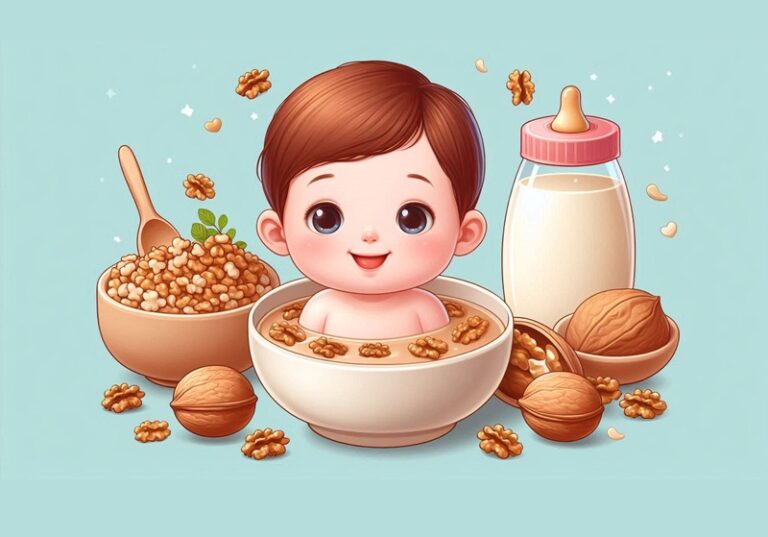 غذا با گردو برای نوزاد + دستور تهیه سریع و آسان