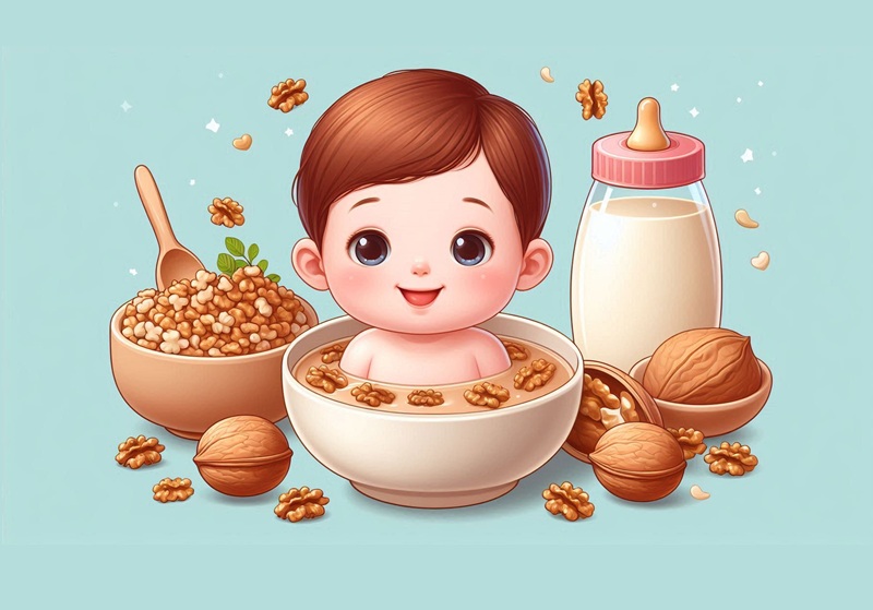 غذا با گردوی برای کودک