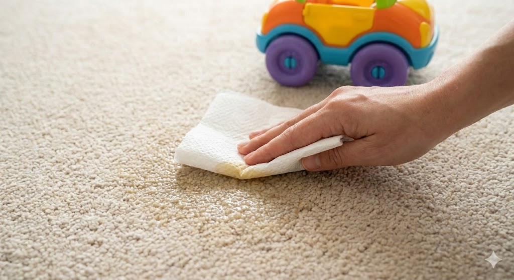 نکات مهم هنگام پاک کردن ادرار کودک از روی فرش