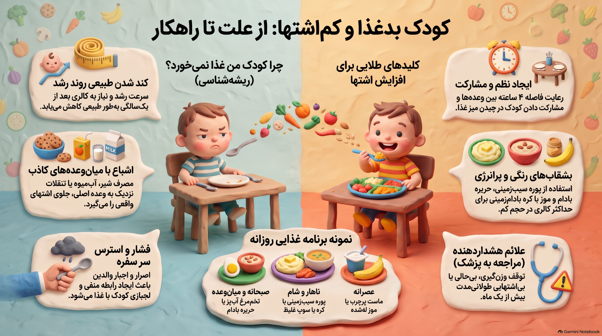 تغذیه کودک کم اشتها