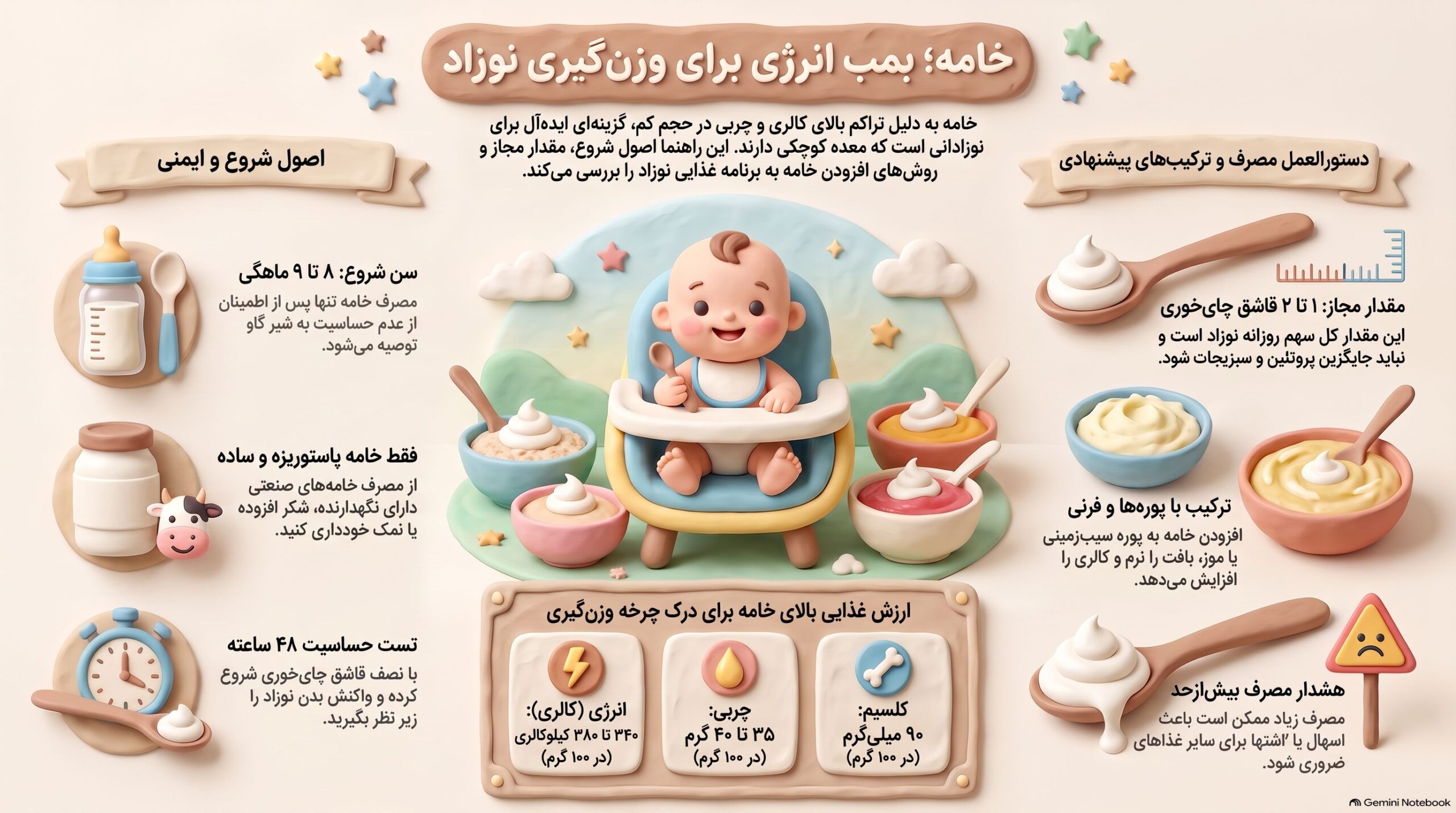 خامه برای نوزاد